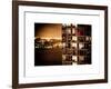 Architecture and Building in Downtown Manhattan by Night-Philippe Hugonnard-Framed Art Print