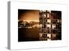 Architecture and Building in Downtown Manhattan by Night-Philippe Hugonnard-Stretched Canvas