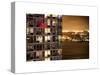 Architecture and Building in Downtown Manhattan by Night-Philippe Hugonnard-Stretched Canvas