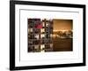 Architecture and Building in Downtown Manhattan by Night-Philippe Hugonnard-Framed Art Print