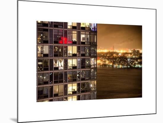 Architecture and Building in Downtown Manhattan by Night-Philippe Hugonnard-Mounted Art Print