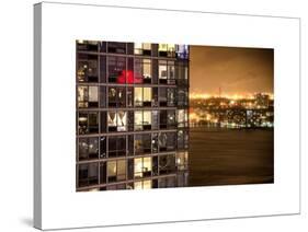 Architecture and Building in Downtown Manhattan by Night-Philippe Hugonnard-Stretched Canvas