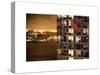Architecture and Building in Downtown Manhattan by Night-Philippe Hugonnard-Stretched Canvas