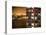 Architecture and Building in Downtown Manhattan by Night-Philippe Hugonnard-Stretched Canvas