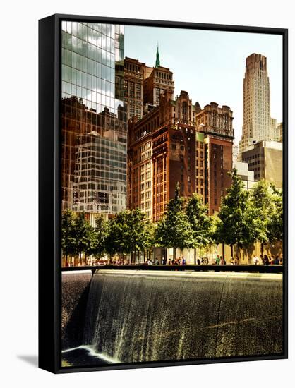 Architecture and Buildings, 9/11 Memorial, 1Wtc, Manhattan, New York City, United States, USA-Philippe Hugonnard-Framed Stretched Canvas