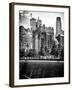 Architecture and Buildings, 9/11 Memorial, 1Wtc, Manhattan, NYC, USA, Black and White Photography-Philippe Hugonnard-Framed Premium Photographic Print