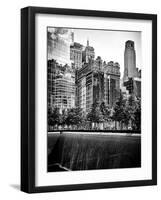 Architecture and Buildings, 9/11 Memorial, 1Wtc, Manhattan, NYC, USA, Black and White Photography-Philippe Hugonnard-Framed Photographic Print
