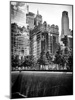 Architecture and Buildings, 9/11 Memorial, 1Wtc, Manhattan, NYC, USA, Black and White Photography-Philippe Hugonnard-Mounted Photographic Print