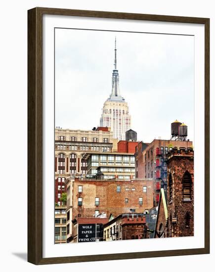 Architecture and Buildings, Empire State Building, Midtown Manhattan, New York City, United States-Philippe Hugonnard-Framed Premium Photographic Print