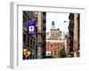 Architecture and Buildings, Greenwich Village, Nyu Flag, Manhattan, New York City, United States-Philippe Hugonnard-Framed Photographic Print