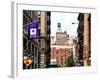 Architecture and Buildings, Greenwich Village, Nyu Flag, Manhattan, New York City, United States-Philippe Hugonnard-Framed Photographic Print