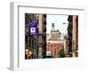 Architecture and Buildings, Greenwich Village, Nyu Flag, Manhattan, New York City, United States-Philippe Hugonnard-Framed Photographic Print