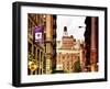 Architecture and Buildings, Greenwich Village, Nyu Flag, Manhattan, New York City, US, Art Colors-Philippe Hugonnard-Framed Premium Photographic Print