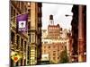 Architecture and Buildings, Greenwich Village, Nyu Flag, Manhattan, New York City, US, Art Colors-Philippe Hugonnard-Mounted Premium Photographic Print