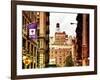 Architecture and Buildings, Greenwich Village, Nyu Flag, Manhattan, New York City, US, Art Colors-Philippe Hugonnard-Framed Photographic Print