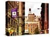Architecture and Buildings, Greenwich Village, Nyu Flag, Manhattan, New York City, US, Art Colors-Philippe Hugonnard-Stretched Canvas