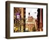 Architecture and Buildings, Greenwich Village, Nyu Flag, Manhattan, New York City, US, Art Colors-Philippe Hugonnard-Framed Photographic Print