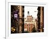 Architecture and Buildings, Greenwich Village, Nyu Flag, Manhattan, New York City, US, Vintage-Philippe Hugonnard-Framed Photographic Print
