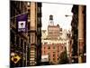 Architecture and Buildings, Greenwich Village, Nyu Flag, Manhattan, New York City, US, Vintage-Philippe Hugonnard-Mounted Photographic Print