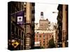 Architecture and Buildings, Greenwich Village, Nyu Flag, Manhattan, New York City, US, Vintage-Philippe Hugonnard-Stretched Canvas