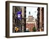 Architecture and Buildings, Greenwich Village, Nyu Flag, Manhattan, NYC, White Frame-Philippe Hugonnard-Framed Art Print