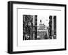 Architecture and Buildings, Greenwich Village, Nyu Flag, Manhattan, NYC, White Frame-Philippe Hugonnard-Framed Art Print