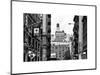 Architecture and Buildings, Greenwich Village, Nyu Flag, Manhattan, NYC, White Frame-Philippe Hugonnard-Mounted Art Print