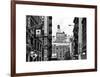 Architecture and Buildings, Greenwich Village, Nyu Flag, Manhattan, NYC, White Frame-Philippe Hugonnard-Framed Art Print