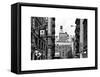 Architecture and Buildings, Greenwich Village, Nyu Flag, Manhattan, NYC, White Frame-Philippe Hugonnard-Framed Stretched Canvas