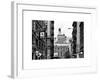 Architecture and Buildings, Greenwich Village, Nyu Flag, Manhattan, NYC, White Frame-Philippe Hugonnard-Framed Art Print