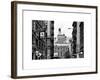 Architecture and Buildings, Greenwich Village, Nyu Flag, Manhattan, NYC, White Frame-Philippe Hugonnard-Framed Art Print