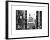 Architecture and Buildings, Greenwich Village, Nyu Flag, Manhattan, NYC, White Frame-Philippe Hugonnard-Framed Art Print