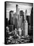 Architecture and Buildings in Downtown Manhattan-Philippe Hugonnard-Framed Stretched Canvas