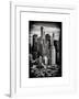 Architecture and Buildings in Downtown Manhattan-Philippe Hugonnard-Framed Art Print