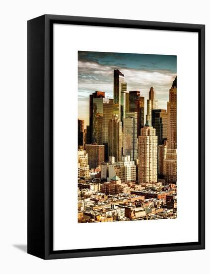 Architecture and Buildings in Downtown Manhattan-Philippe Hugonnard-Framed Stretched Canvas