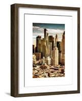 Architecture and Buildings in Downtown Manhattan-Philippe Hugonnard-Framed Art Print