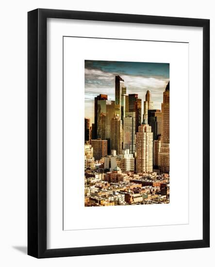 Architecture and Buildings in Downtown Manhattan-Philippe Hugonnard-Framed Art Print