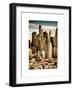 Architecture and Buildings in Downtown Manhattan-Philippe Hugonnard-Framed Art Print