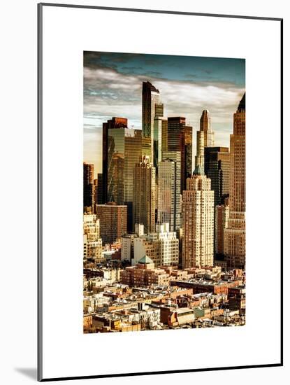 Architecture and Buildings in Downtown Manhattan-Philippe Hugonnard-Mounted Art Print