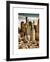 Architecture and Buildings in Downtown Manhattan-Philippe Hugonnard-Framed Art Print