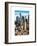 Architecture and Buildings in Downtown Manhattan-Philippe Hugonnard-Framed Art Print