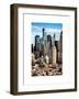 Architecture and Buildings in Downtown Manhattan-Philippe Hugonnard-Framed Art Print