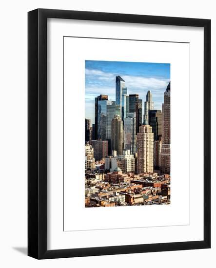 Architecture and Buildings in Downtown Manhattan-Philippe Hugonnard-Framed Art Print