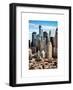 Architecture and Buildings in Downtown Manhattan-Philippe Hugonnard-Framed Art Print