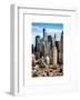 Architecture and Buildings in Downtown Manhattan-Philippe Hugonnard-Framed Art Print