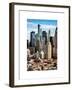 Architecture and Buildings in Downtown Manhattan-Philippe Hugonnard-Framed Art Print