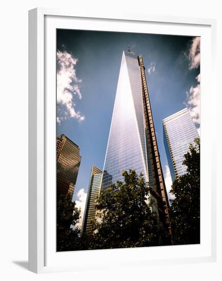 Architecture and Buildings, One World Trade Center (1WTC), Manhattan, New York, USA, Vintage Colors-Philippe Hugonnard-Framed Premium Photographic Print