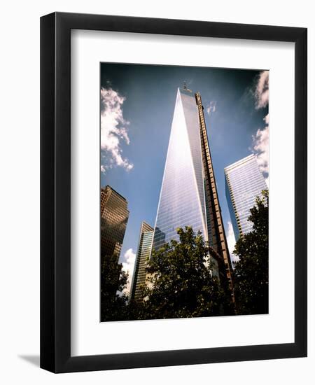 Architecture and Buildings, One World Trade Center (1WTC), Manhattan, New York, USA, Vintage Colors-Philippe Hugonnard-Framed Photographic Print
