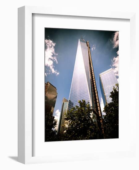 Architecture and Buildings, One World Trade Center (1WTC), Manhattan, New York, USA, Vintage Colors-Philippe Hugonnard-Framed Photographic Print