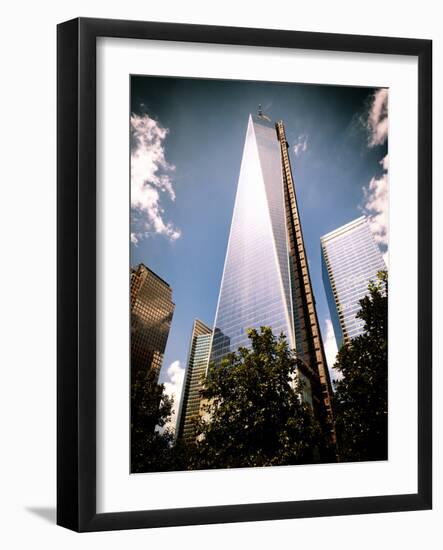 Architecture and Buildings, One World Trade Center (1WTC), Manhattan, New York, USA, Vintage Colors-Philippe Hugonnard-Framed Photographic Print